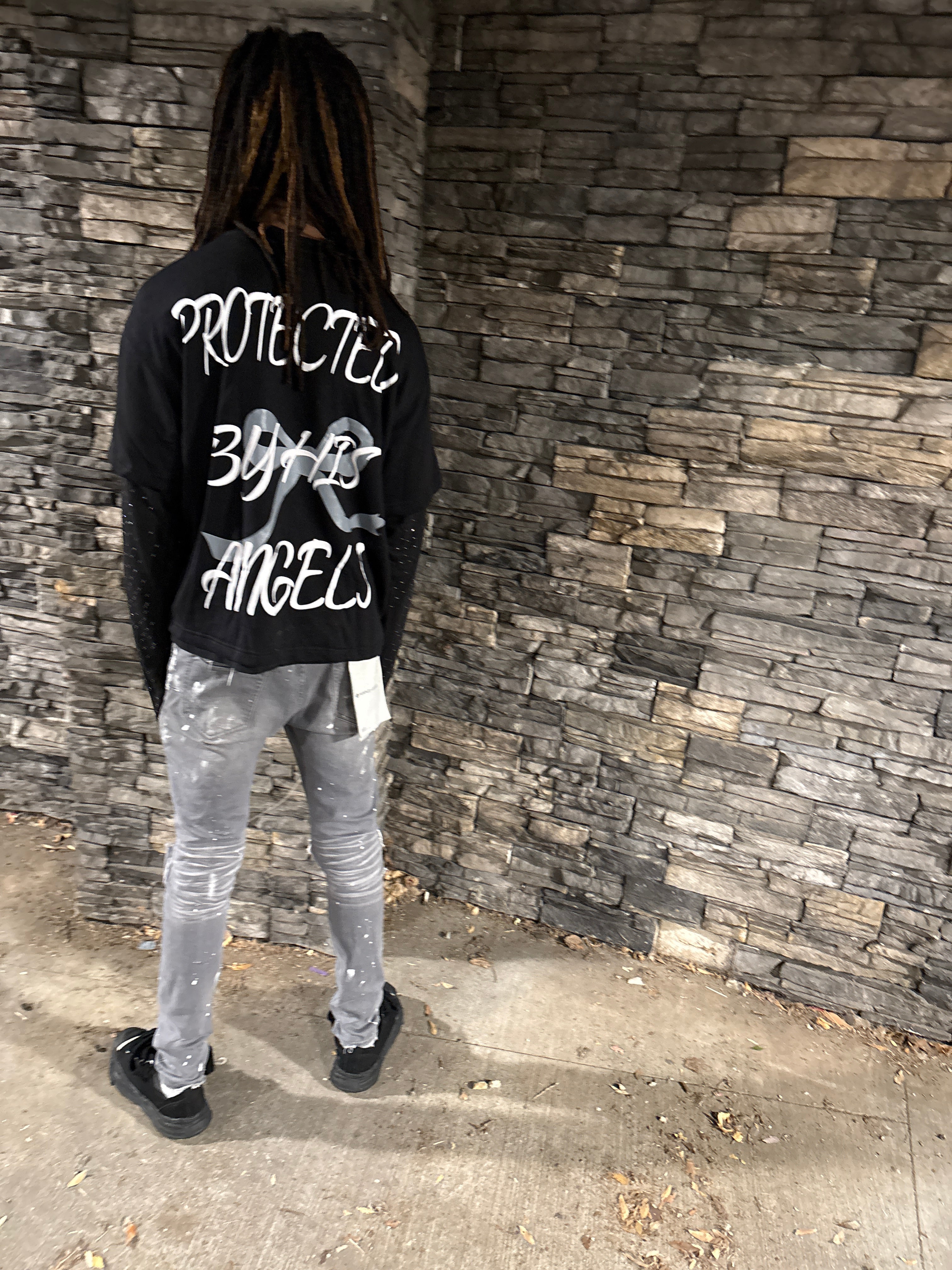 God Child Thermal Rinestone Long Sleeve