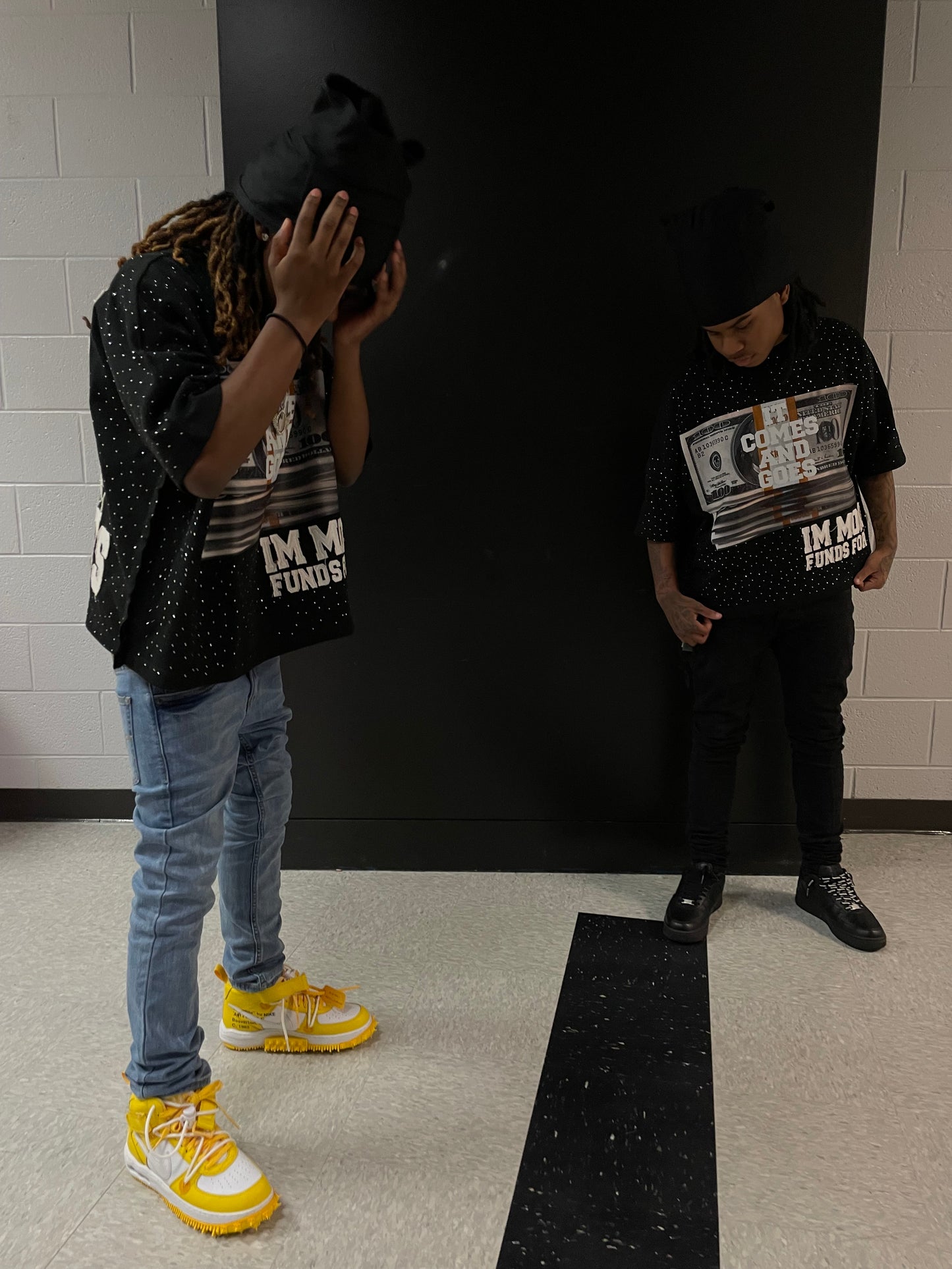 “MONEY MOTIVATION” (BLACK) DROP SHOULDER BOXY TEE