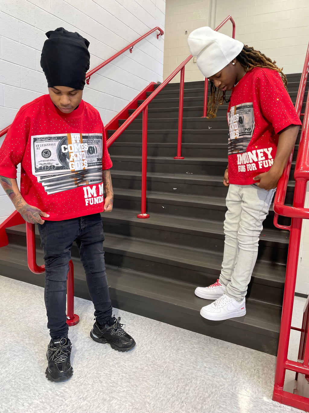 Money Motivation Black Boxy Tee